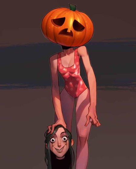 Ведьма на хэллоуин