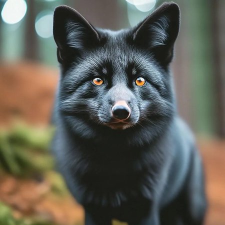 Черная лисичка