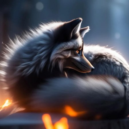 Чернобурка лиса