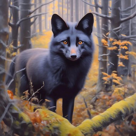 Лиса в лесу