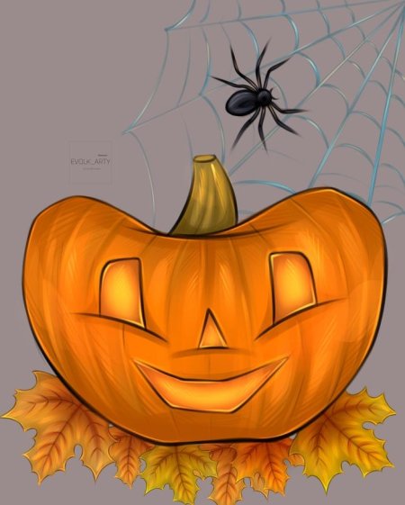 Тыква на хэллоуин