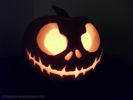 Тыква джек на хэллоуин