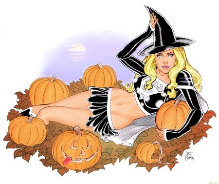 Хэллоуин ведьмочка