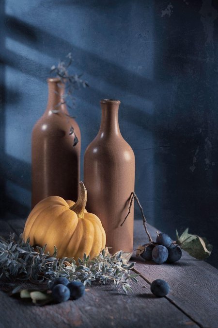 Натюрморт с тыквами