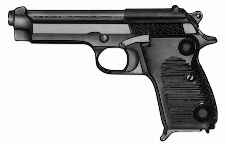 Пистолет без фона