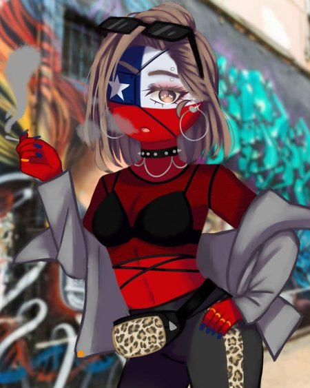 Кантрихуманс чили девушка