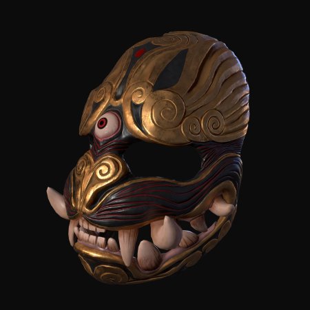 Маска кабуки самурай