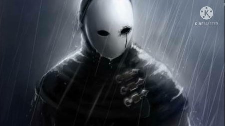 Человек в маске арт