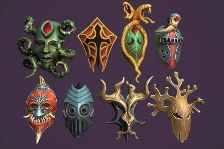 Деревянная маска фэнтези