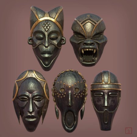 Африканская маска chokwe