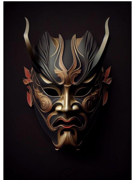 Японская маска демона