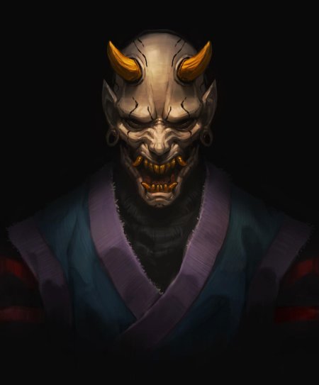 Хання маска самурай