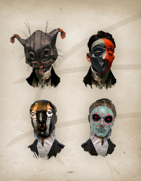 Dishonored concept art маска