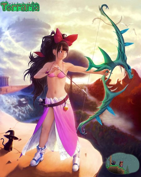 Terraria art нимфа
