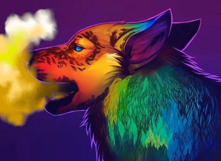 Радужный волк