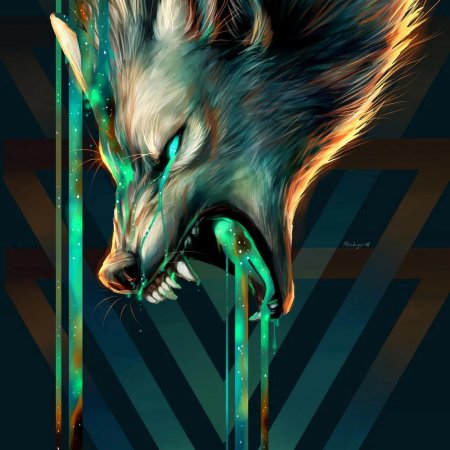 Волк арт