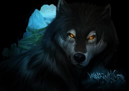 Волк арт