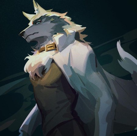 Широ огами волк арт