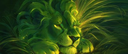 Зеленый лев