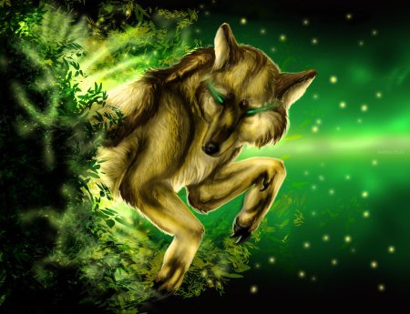 Зеленый волк