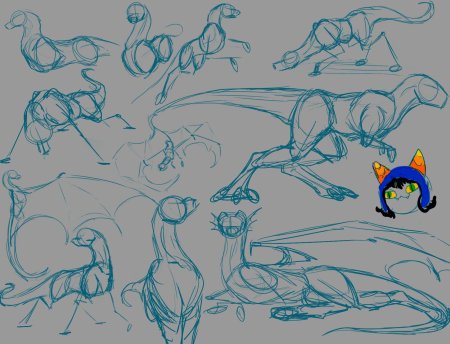 Анатомия дракона для рисования