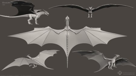 Д модель дракона