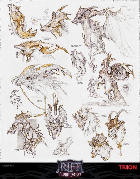 Дракон концепт арт