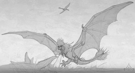 Рисунки дракона карандашом