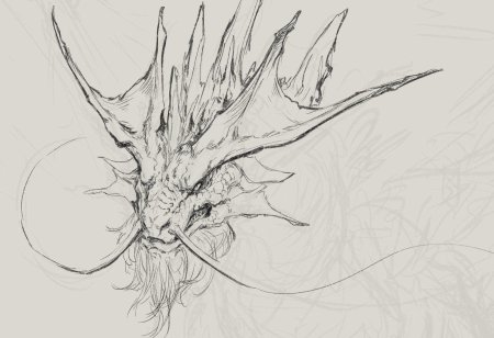 Дракон арт карандашом