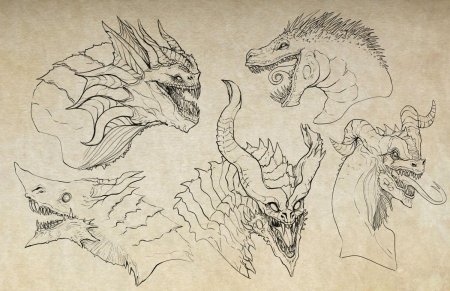 Пасть дракона рисунок