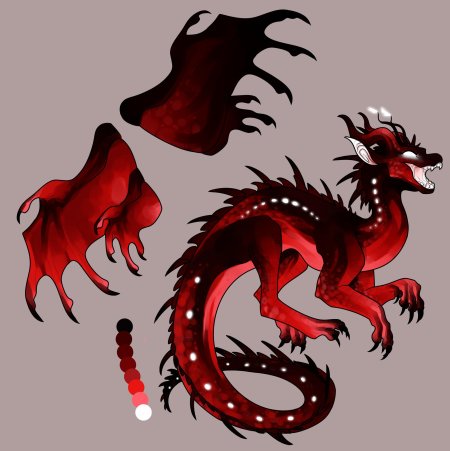 Красный дракон из адопт ми