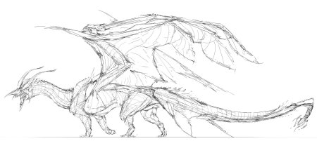 Рисунки драконов карандашом