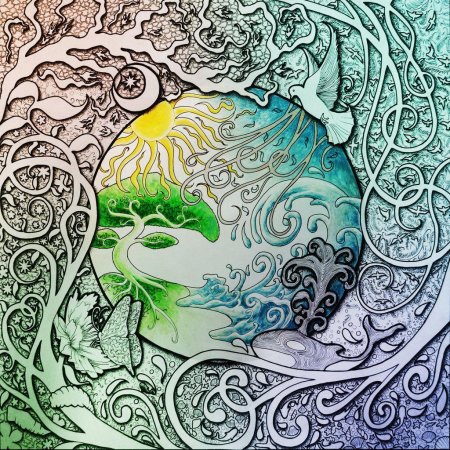 Инь янь четыре стихии