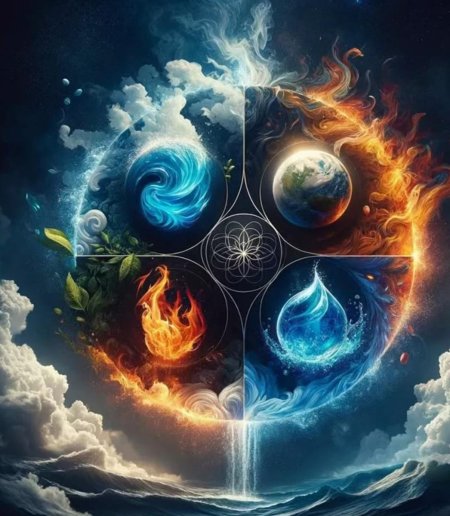 Стихии огонь вода воздух земля
