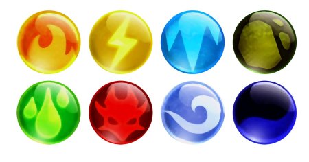 Значки стихий