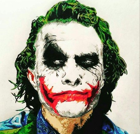 Лицо джокера рисунок