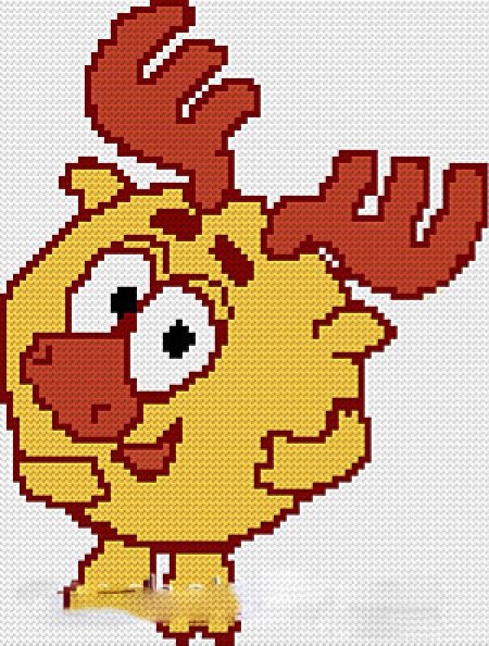 Схемы вышивки крестом смешарики