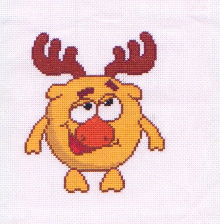 Вышивка крестом смешарики лосяш