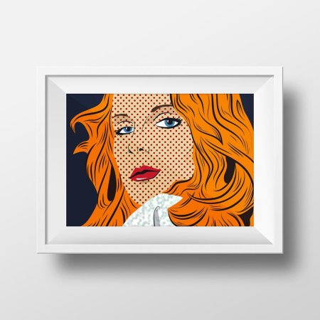 Девушка поп арт