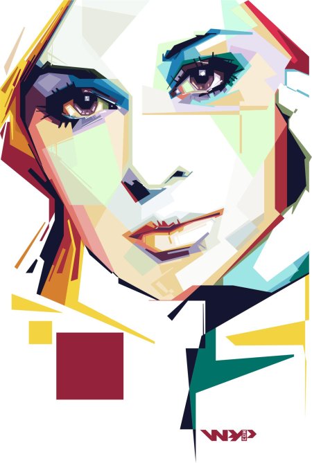 Портрет в векторном стиле