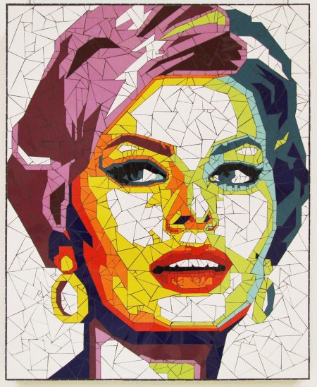 Портрет в стиле мозаика