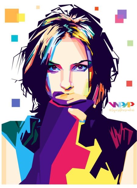 Портрет в стиле wpap