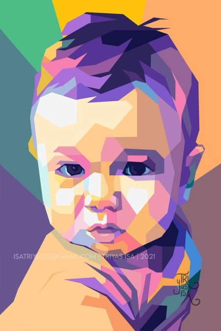 Стиль поп арт портрет wpap