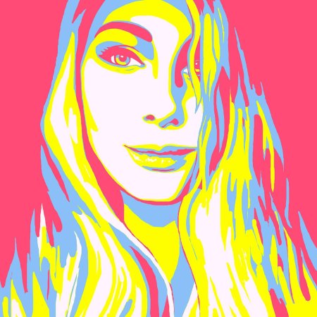 Портрет в стиле поп арт