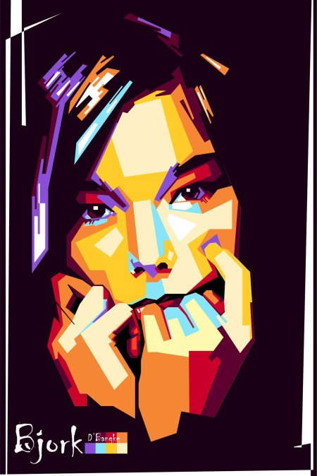 Портрет поп арт