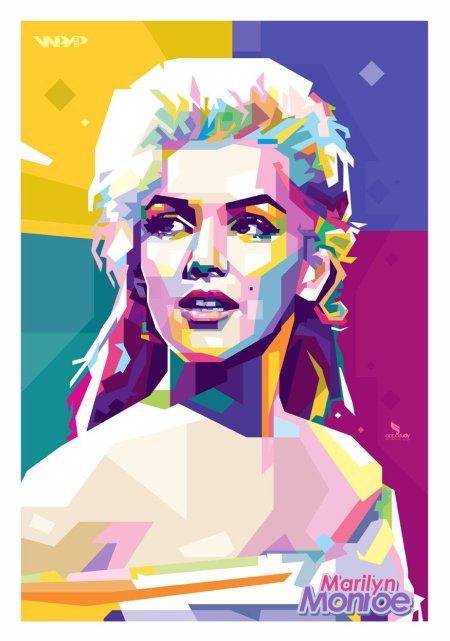 Wpap портрет мэрилин монро