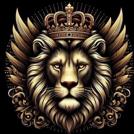 Голова льва с короной