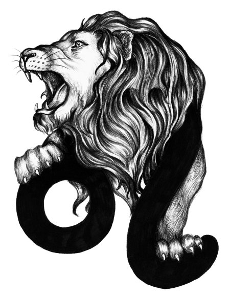 Знак зодиака лев тату