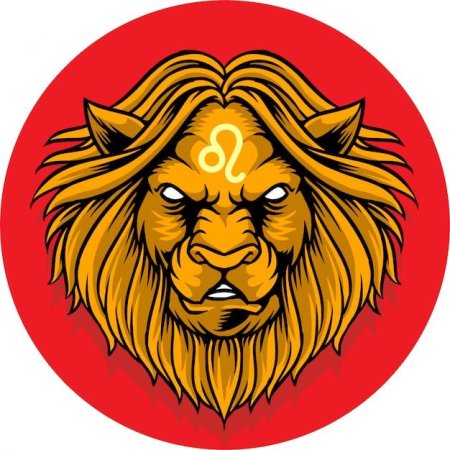 Значок лев