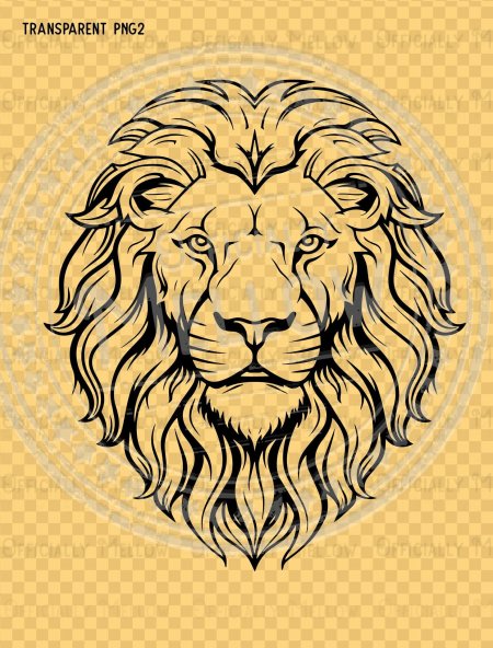 Голова льва вектор